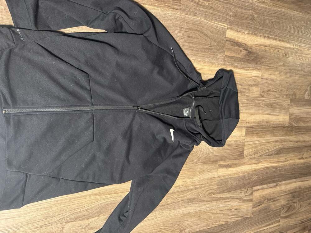 Nike Men's Dri-FIT Full-Zip Training Hoodie - Black